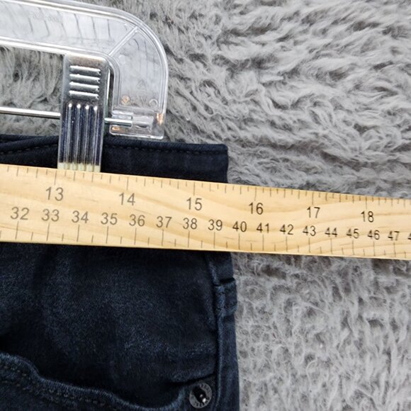 Universal Thread Jeans Womens 30 Petite Black Stretch Denim High Rise Skinny - Picture 5 of 12